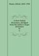 A short Italian dictionary; abridged from the author`s larger dictionary. 01, Hoare, Alfred, 1850-1938 