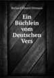 Ein Buchlein vom Deutschen Vers, Richard Eduard Ottmann 