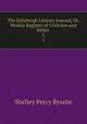 The Edinburgh Literary Journal, Or, Weekly Register of Criticism and Belles .. 2, Shelley Percy Bysshe 