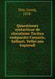 Quaestiones syntacticae de elocutione Tacitea comparato Caesaris, Sallusti, Vellei usu loquendi, Ihm, Georg, 1858- 