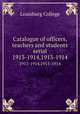 Catalogue of officers, teachers and students serial. 1913-1914,1913-1914, Louisburg College 