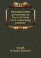 Essential points goverening the financial value of an engineering property, Schaff, Schuyler Renwick 