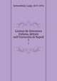 Lezioni de litteratura italiana, dettate nell`Universit di Napoli. 1, Settembrini, Luigi, 1813-1876 