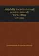 Atti della Societitaliana di scienze naturali. v.29 (1886), Societitaliana di scienze naturali 