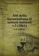 Atti della Societitaliana di scienze naturali. v.3 (1861), Societitaliana di scienze naturali 