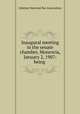 Inaugural meeting in the senate chamber, Monrovia, January 2, 1907: being ., Liberian National Bar Association 