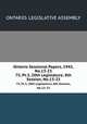 Ontario Sessional Papers, 1943, No.13-23. 75, Pt.3, 20th Legislature, 8th Session, No.13-23, Ontario. Legislative Assembly 