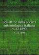 Bollettino della Societ entomologica italiana. v. 22 1890, Societa entomologica italiana 
