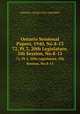 Ontario Sessional Papers, 1940, No.8-13. 72, Pt.3, 20th Legislature, 5th Session, No.8-13, Ontario. Legislative Assembly 