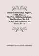 Ontario Sessional Papers, 1938, No.1-2. 70, Pt.1, 20th Legislature, 2nd Session, No.1-2, Ontario. Legislative Assembly 