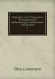 Gedanken und Thatsachen: Philosophische Abhandlungen, Aphorismen und Studien. 1, Otto Liebmann 