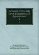 Genesis, Critically and Exegetically Expounded. 2, August Dillmann, August Wilhelm Knobel, William Black Stevenson 