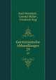 Germanistische Abhandlungen. 29, Karl Weinhold 