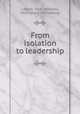 From isolation to leadership, John Holladay Latane? 