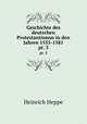 Geschichte des deutschen Protestantismus in den Jahren 1555-1581.. pt. 3, Heinrich Heppe 