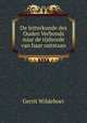 De letterkunde des Ouden Verbonds naar de tijdsorde van haar ontstaan, Gerrit Wildeboer 