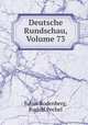 Deutsche Rundschau, Volume 73, Julius Rodenberg, Rudolf Pechel 
