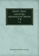Gotth. Ephr. Lessings smmtliche Werke. 7-8, Gotthold Ephraim Lessing 