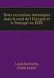 Deux excursions botaniques dans le nord de l