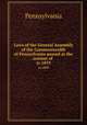 Laws of the General Assembly of the Commonwealth of Pennsylvania passed at the session of . yr.1859, Pennsylvania 
