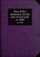 Poor Will`s almanack, for the year of our Lord .. yr.1880, Andrews, William,Waring, William,Collom, William,American Almanac Collection (Library of Congress) DLC,Marian S. Carson Collection (Library of Congress) DLC 