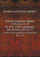 Ontario Sessional Papers, 1923, No.13-19. 55, Pt.4, 15th Legislature, 4th Session, No.13-19, Ontario. Legislative Assembly 