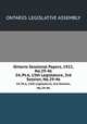 Ontario Sessional Papers, 1922, No.29-46. 54, Pt.6, 15th Legislature, 3rd Session, No.29-46, Ontario. Legislative Assembly 