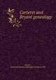 Carteret and Bryant genealogy, Baetjer, Catherina Romana Marsiglia Cleveland. Mrs 