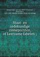 Staat- en zedekundige zinneprenten, of Leerzame fabelen ;, Hoogstraten, Jan van, 1662-1756,Court, Picter de la, 1618-1685. Sinrijke fabulen. [from old catalog] 
