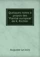 Quelques notes propos des "Plant europe" de K. Richter, Auguste le Jolis 