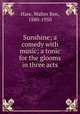 Sunshine; a comedy with music; a tonic for the glooms in three acts, Hare, Walter Ben, 1880-1950 