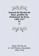 Journal de Nicolas de Baye, greffier du Parlement de Paris, 1400-1417. 01, Baye, Nicolas de, d. 1419,Tuetey, Alexander, 1842-1918 