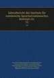 Jahresbericht des Instituts fr rumnische Sprache(rumnisches Seminar) zu .. 12, 