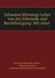 Johannes Mensings Lehre von der Erbsunde und Rechtfertigung: Mit einer ., Heinrich Alexander Warko, Alexander Warko , Alexander Warko Heinrich Alexander 