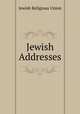 Jewish Addresses, Jewish Religious Union 