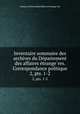 Inventaire sommaire des archives du Departement des affaires etrangeres. Correspondance politique. 2, pts. 1-2, 