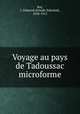 Voyage au pays de Tadoussac microforme, Roy, J.-Edmond (Joseph-Edmond), 1858-1913 