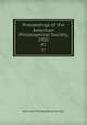 Proceedings of the American Philosophical Society, 1902. 41, American Philosophical Society 