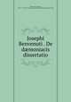 Josephi Benvenuti . De d?moniacis dissertatio, Benvenuti, Giuseppe, 1728-ca. 1770,Pre-1801 Imprint Collection (Library of Congress) DLC 
