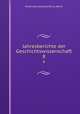Jahresberichte der Geschichtswissenschaft. 8, Historische Gesellschaft zu Berlin 