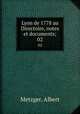 Lyon de 1778 au Directoire, notes et documents;. 02, Metzger, Albert 