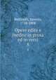 Opere edite e inedite in prosa ed in versi. 8, Bettinelli, Saverio, 1718-1808 