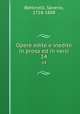 Opere edite e inedite in prosa ed in versi. 14, Bettinelli, Saverio, 1718-1808 