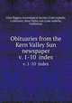 Obituaries from the Kern Valley Sun newspaper. v. 1-10 index, Clan Diggers Genealogical Society (Lake Isabella, California); Kern Valley sun (Lake Isabella, California) 