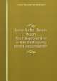 Juristische Daten: Nach Rechtsgebienten unter Beifugung eines besonderen ., Arthur Marschall von Biberstein 