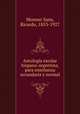 Antologia escolar hispano-argentina, para ensenanza secundaria y normal, Monner Sans, Ricardo, 1853-1927 