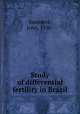 Study of differential fertility in Brazil., Saunders, John, 1930- 