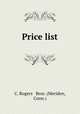 Price list, C. Rogers & Bros. (Meriden, Conn.) 