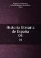 Historia literaria de Espaa. 04, Rodriguez Mohedano 