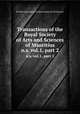 Transactions of the Royal Society of Arts and Sciences of Mauritius. n.s. vol.1, part 2, 